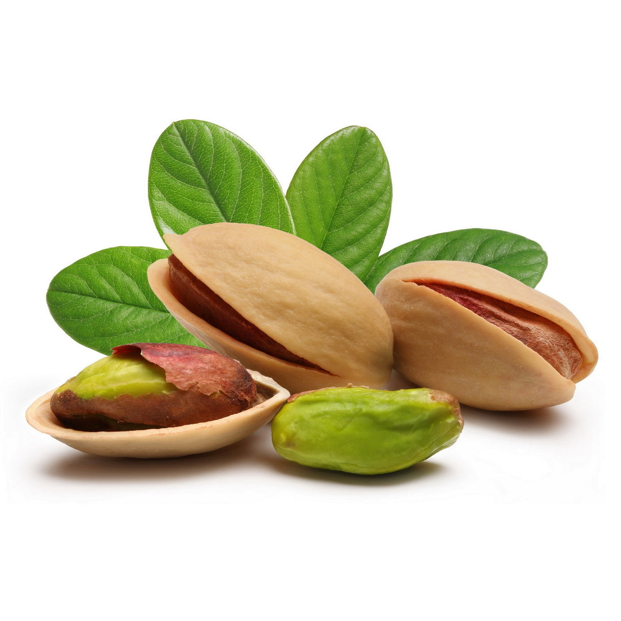 Pistachio , shelled, vibrant green nuts with a smooth surface, firm texture, and a naturally sweet, nutty flavour, ideal for snacking, baking, and garnishing dishes